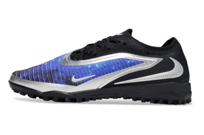 Men's Nike Phantom 6 Low Elite TF Football Shoes - Blue/Silver/Black