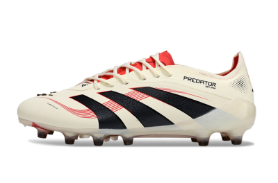 Men's Adidas Predator 25 Elite AG Football Boots - White/Black/Red