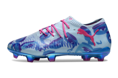 Men's Puma Future 8 Ultimate FG Football Boots - Blue/Pink/Black