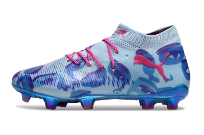 Men's Puma Future 8 Ultimate FG Football Boots - Blue/Pink/Black