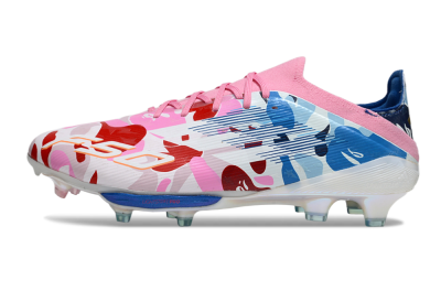 Men's Adidas F50+ Elite Lightstrike Pro FG Football Boots - Pink/Red/Blue