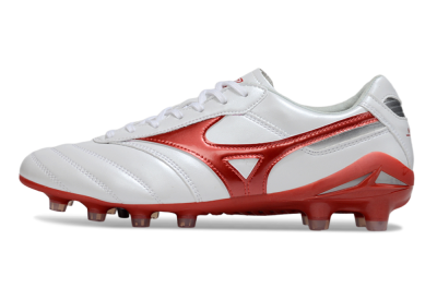 Men's Mizuno Morelia 2 FG Football Boots - White/Red