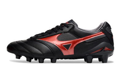 Men's Mizuno Morelia 2 FG Football Boots - Black/Red