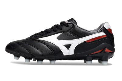 Men's Mizuno Morelia 2 FG Football Boots - Black/White/Red