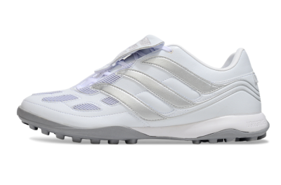 Men's Adidas Predator 25 Elite Foldover Tongue TF Football Shoes - Beige/White/Silver