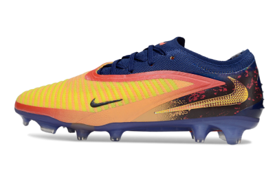 Men's Nike Phantom 6 Elite Low FG Football Boots - Yellow/Red/Blue/Gold