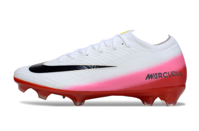 Unisex Nike Air Zoom Mercurial Vapor 16 Elite FG Football Boots - White/Pink/Red