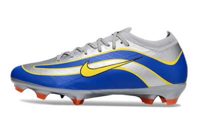 Men's Nike Air Zoom Mercurial Vapor 16 Elite FG Football Boots - Silver/Blue/Yellow