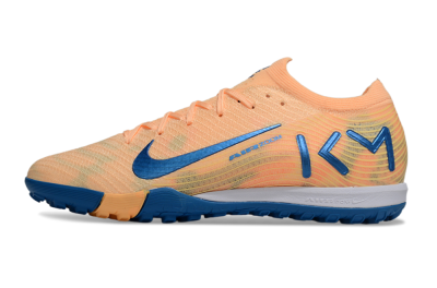 Unisex KM x Nike Air Zoom Mercurial Vapor 16 Elite TF Football Shoes - Orange/Ocean Blue/Sandy Peach