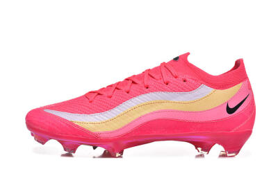 Men's Nike Air Zoom Mercurial Vapor 16 Elite FG Football Boots - Pink/Sunset Orange/Neon Yellow