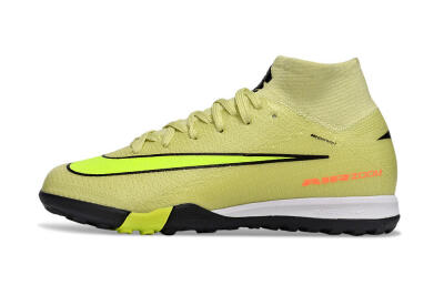 Kids Nike Air Zoom Mercurial Superfly 10 Elite TF Football Shoes - Yellow/Lime Blast/Black Shadow