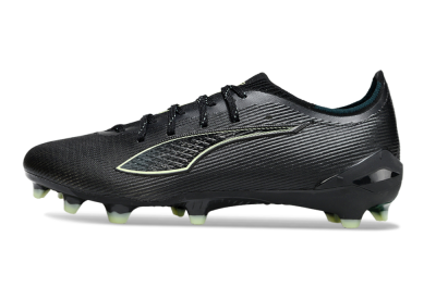 Men's Puma Ultra Ultimate FG Football Boots - Black/Neon Green/Charcoal Gray