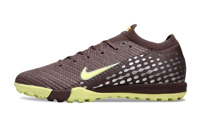 Unisex Nike Air Zoom Mercurial Vapor 16 Elite TF Football Shoes - Brown/Lime Twist/Silver Dots