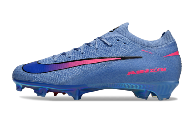 Unisex Nike Air Zoom Mercurial Vapor 16 Elite FG Football Boots - Blue/Electric Blue/Neon Pink