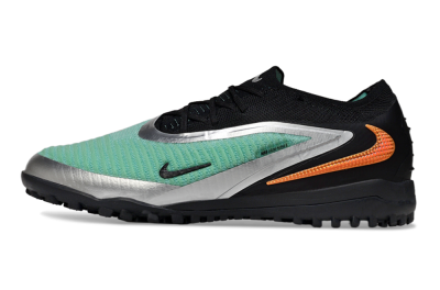 Unisex Nike Phantom 6 Low Elite TF Football Shoes - Green/Aqua Mist/Orange Blaze