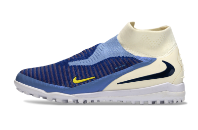 Unisex Nike Phantom 6 Elite High TF Football Shoes - Blue/Light Blue/Navy Blue