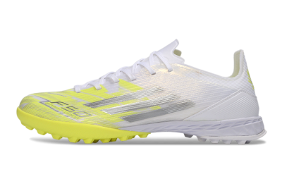 Unisex Adidas F50 Pro TF Football Shoes - Yellow/Luminous Yellow/White