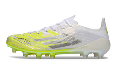 Unisex Adidas F50 Elite FG Football Boots - Yellow/Vibrant Lime/Crystal White