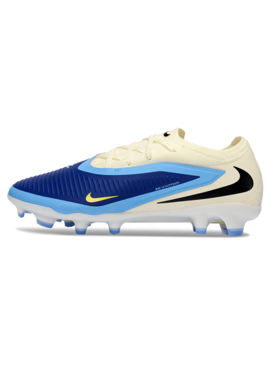 Unisex Nike Phantom 6 Low Elite FG Football Boots - Blue/Electric Blue/Sunny Yellow