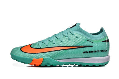 Unisex Nike Air Zoom Mercurial Vapor 16 Elite TF Football Shoes - Aqua/Coral Burst/Teal Wave