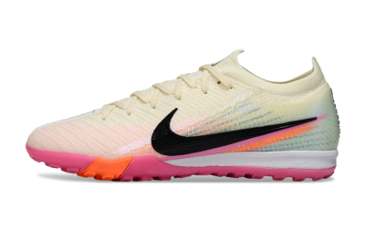 Unisex Nike Air Zoom Mercurial Vapor 16 Elite TF Football Shoes - Cream/Electric Pink/Neon Orange