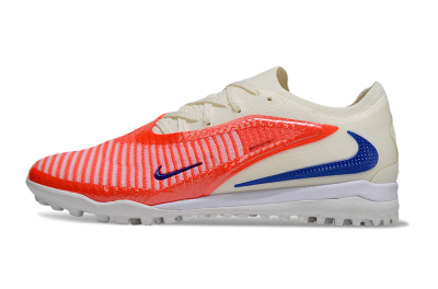 Unisex Nike Phantom 6 Low Elite TF Football Shoes - Red/Sunset Orange/Cool Blue