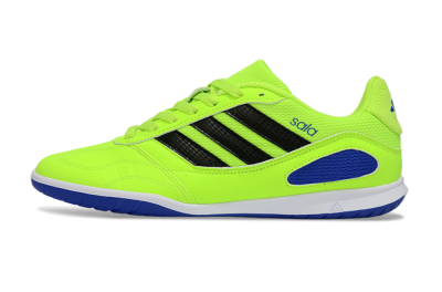 Men's Adidas Top Sala IC Football Shoes - Green/Bright Green/Deep Blue