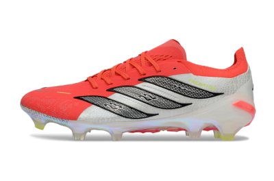 Men's Adidas Predator 25 Elite FG Football Boots - Red/Vibrant Coral/Black