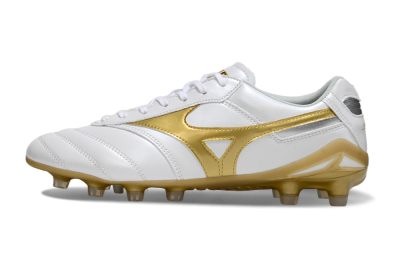 Men's Mizuno Morelia Neo 2 FG Football Boots - White/Golden Pearl/Classic White