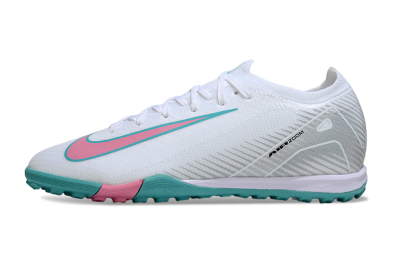 Unisex Nike Air Zoom Mercurial Vapor 16 Elite TF Football Shoes - White/Mint Green/Pink