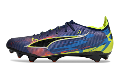 Men's Puma Ultra Ultimate FG Football Boots - Navy/Electric Yellow/Dynamic Blue