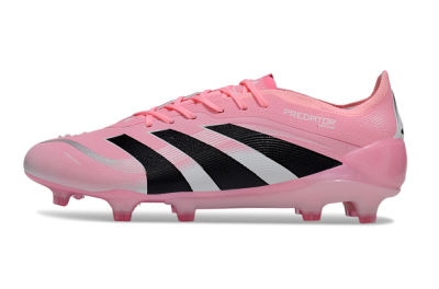 Men's Adidas Predator 25 Elite FG Football Boots - Pink/Soft Pink/Jet Black