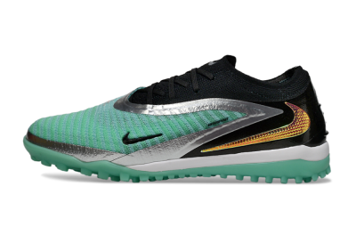 Unisex Nike Phantom 6 Low Elite TF Football Shoes - Green/Aqua Breeze/Silver Glimmer