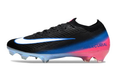 Unisex Nike Air Zoom Mercurial Vapor 16 Elite FG Football Boots - Black/Electric Blue/Pink Fury