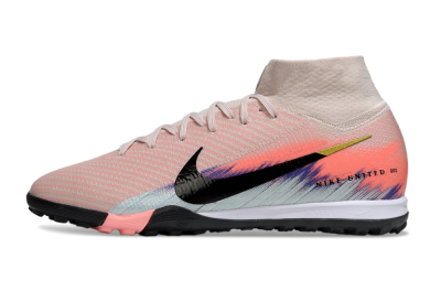 Unisex Nike Air Zoom Mercurial Superfly 10 Elite TF Football Shoes - Pink/Coral Dawn/Black Shadow