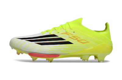 Men's Adidas F50+ Elite Lightstrike Pro FG Football Boots - Yellow/Neon Green/Sleek White
