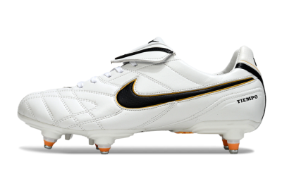 Men's Nike Tiempo Legend 10 Elite SG Football Boots - White/Black/Orange