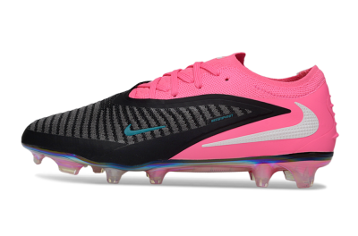 Unisex Nike Phantom 6 Low Elite FG Football Boots - Black/Hot Pink/Teal