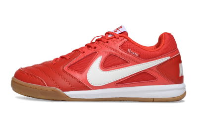 Men's Supreme x Nike SB Gato IC Football Shoes - Red/Bright Red/Tangerine
