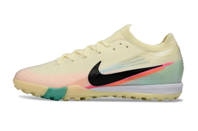 Unisex Nike Air Zoom Mercurial Vapor 16 Elite TF Football Shoes - Yellow/Soft Peach/Seafoam Green