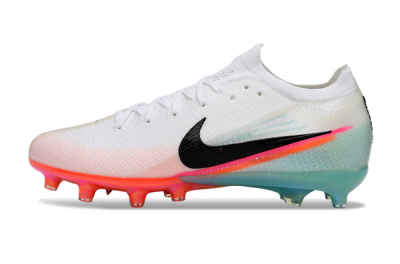 Unisex Nike Air Zoom Mercurial Vapor 16 Elite AG Football Boots - White/Coral Pink/Aqua Blue