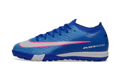 Kids Nike Air Zoom Mercurial Vapor 16 Elite TF Football Shoes - Blue/Electric Blue/Fiery Pink