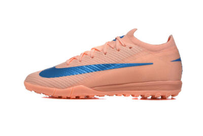 Men's Nike Air Zoom Mercurial Vapor 16 Elite TF Football Shoes - Peach/Azure Blue/Pearl Pink