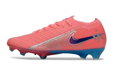 Unisex Nike Air Zoom Mercurial Vapor 16 Elite FG Football Boots - Pink/Coral Pink/Cerulean Blue