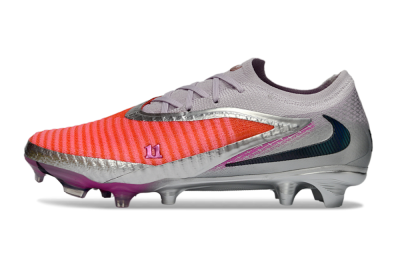 Unisex Nike Phantom 6 Low Elite FG Football Boots - Orange/Electric Pink/Metallic Silver