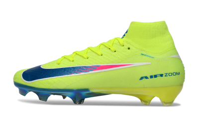 Unisex Nike Air Zoom Mercurial Superfly 10 Elite FG Football Boots - Green/Luminous Green/Blue Shift