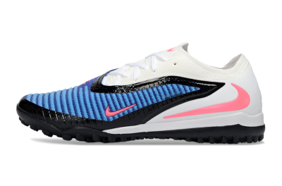 Men's Nike Phantom 6 Low Elite TF Football Shoes - Blue/Electric Blue/Neon Pink