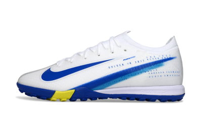 Unisex Nike Air Zoom Mercurial Vapor 16 Elite TF Football Shoes - White/Royal Blue/Lemon Yellow