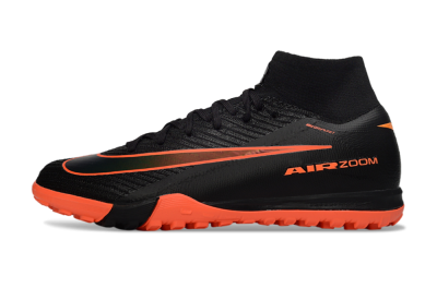 Unisex Nike Air Zoom Mercurial Superfly 10 Elite TF Football Shoes - Black/Electric Orange/Neon Green