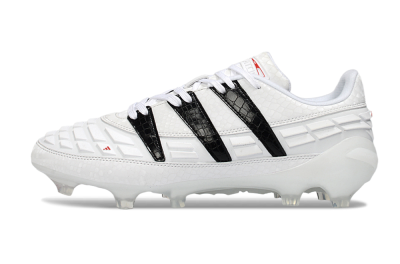 Men's Adidas Predator 25 Elite FG Football Boots - White/Black/Red
